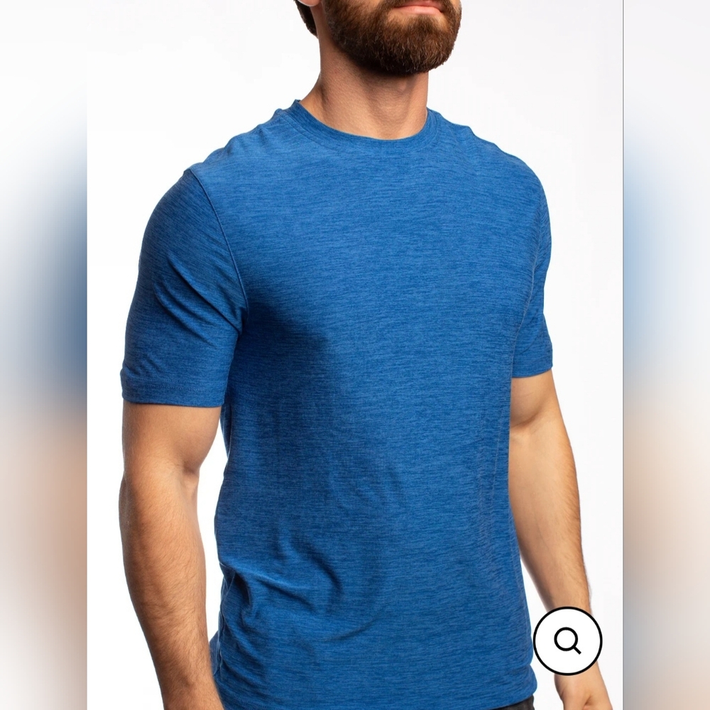 Legend Breathe Men T-Shirt blue Short Sleeves Size Medium